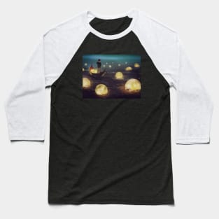 Row In The Sea Of Moon Baseball T-Shirt